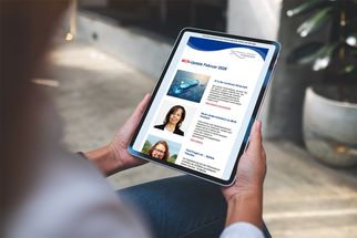 Newsletter MCN-Update auf Tablet